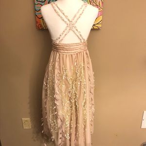 Whimsical Cream Dress For Special Occasion